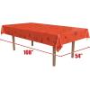 Beistle Orange & Black Stripes Tablecover(Spider Web)
