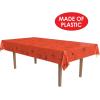 Beistle Orange & Black Stripes Tablecover(Spider Web)