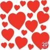 Beistle Packaged Printed Cupid Cutouts(Pkgd Printed Heart Cutouts – Assorted Sizes (20-Pack))