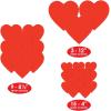 Beistle Packaged Printed Cupid Cutouts(Pkgd Printed Heart Cutouts – Assorted Sizes (27-Pack))