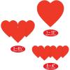 Beistle Packaged Printed Cupid Cutouts(Pkgd Printed Heart Cutouts – Assorted Sizes (9-Pack))