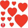 Beistle Packaged Printed Cupid Cutouts(Pkgd Printed Heart Cutouts – Assorted Sizes (9-Pack))