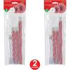 Beistle Peppermint Accordion Paper Fans 10 Piece, 9″ – 16″, Red/White