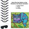 Beistle Pin The Smile On The Cheshire Cat Games, 6-Pack Party Poster Set- Fun Alice in Wonderland-Themed Activity for Birthdays, Tea Parties & Fantasy Events, 16” x 18”