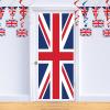 Beistle Plastic Blue Police Call Box Door Covers, 6′ x 30″, Set of 2 – British Themed Party Supplies, Crime Scene Decorations, Law Enforcement Policeman Wall Prop(Union Jack)