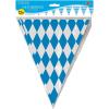 Beistle Plastic Oktoberfest Bavarian Pennant Banner For German Theme Party Supplies