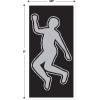 Beistle Plastic PSI Body Silhouette Door Cover, 5′ x 30″ – Detective Investigation Party Supplies, Murder Mystery Dinner, Floor Crime Scene Evidence Decoration, Spooky Halloween Themed Decor(PSI Body Silhouette)