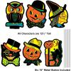 Beistle Plastic Vintage Halloween Yard Signs with Metal Stakes