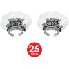 Beistle Platinum Assortment for 50 People- New Year’s Eve Party Supplies Photo Booth Props – Hats, Tiaras, Horns, Noisemakers, Necklaces, One Size, Silver/Black/White