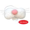 Beistle Plush Bunny Nose Costume Accessory – White Faux Fur with Pink Nose, Teeth, Whiskers and Elastic Band, Animal Dress-Up for Easter, Mascot Costumes, Spring Events, and Holiday Photo Props, 5¾”(5.75″)