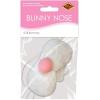 Beistle Plush Bunny Nose Costume Accessory – White Faux Fur with Pink Nose, Teeth, Whiskers and Elastic Band, Animal Dress-Up for Easter, Mascot Costumes, Spring Events, and Holiday Photo Props, 5¾”(5.75″)