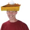 Beistle Plush Fabric Novelty Pumpkin Pie Hats For Thanksgiving Holiday Costume Dress Up, Turkey Trot Headwear, Photo Booth Props, Brown/Tan/White, Pumpkin Pie – 3 Piece