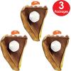 Beistle Plush Fabric Novelty Pumpkin Pie Hats For Thanksgiving Holiday Costume Dress Up, Turkey Trot Headwear, Photo Booth Props, Brown/Tan/White, Pumpkin Pie – 3 Piece