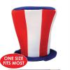 Beistle Plush Hats, Novelty Party Hats for Birthday & Holiday Theme Parties, Funny American Patriotic Plush Hats for Events(Patriotic Tall Top)