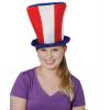 Beistle Plush Hats, Novelty Party Hats for Birthday & Holiday Theme Parties, Funny American Patriotic Plush Hats for Events(Patriotic Tall Top)