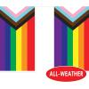 Beistle Pride Flag Pennant Banner – 2 Pack, All-Weather 2-Sided Printed Pennants, Progress Pride Rainbow Garlands, Streamers for Parades, Festivals, Community Events & Outdoor Celebrations, 9” x 10’(2)