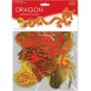 Beistle Red Gold Jointed Dragon Cutout(1)