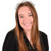 Beistle Rhinestone Happy New Year Headbands, 2-Pack, Sparkling Silver Headwear Accessories with Rhinestones for NYE Celebrations & Festive Parties, Stylish Hair Decorations
