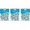 Beistle Snowflake Deluxe Sparkle Confetti Pack of 3