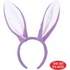 Beistle Soft-Touch Bunny Ears Lavender & White