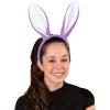 Beistle Soft-Touch Bunny Ears Lavender & White