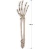 Beistle Spooky Halloween Party Bundle – Inflatable Coffin Buffet Cooler, 2 Piece Plastic Skeleton Hand Yard Stakes