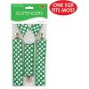 Beistle Suspenders and Bow Tie(Shamrock Suspenders – (1 Pack))