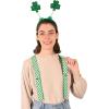Beistle Suspenders and Bow Tie(Shamrock Suspenders – (1 Pack))
