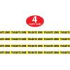 Beistle Tailgate Zone Party Tape 4 Piece, 3″ x 20′, Yellow/Black