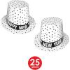 Beistle Tuxedo New Year’s Eve Assortment For 50 People – NYE Party Supplies – Hats, Tiaras, Horns, Beads, Black/White
