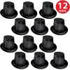 Beistle Unisex 12 Piece Midnight New Year’s Hats,(Black)