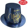 Beistle Unisex 12 Piece Midnight New Year’s Hats,(Navy Blue/Gold)