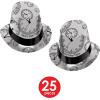 Beistle Unixex-Adult New Years(Black/Silver/White)