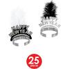 Beistle Unixex-Adult New Years(Black/White)