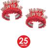 Beistle Unixex-Adult New Years(Red/Silver/White)