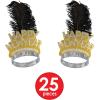 Beistle Unixex-Adult New Years(Silver/Gold/Black)