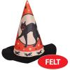 Beistle Vintage Halloween Felt Hats, Set of 2- Spooky Costume and Trick-or-Treat Party Accessories