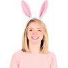 Beistle White Bunny Ear Headbands, Set of 2 – Easter Party Supplies, Halloween Costume Headwear