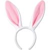Beistle White Bunny Ear Headbands, Set of 4 – Easter Party Supplies, Halloween Costume Headwear