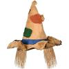 Beistle White Fabric Pilgrim Bonnet Costume Accessory(Scarecrow Hat (1-pack))