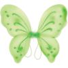 Beistle White Fairy Wings – 2 Pack, Small Lightweight Nylon Butterfly Costume Wings with Elastic Straps, Fantasy Cosplay Accessories for Halloween, Fairy Dress-Up Parties and Events, 14.5” x 16”(Nylon Fairy Wings – Light Green)