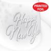 Beistle Whiteout New Year’s Eve Hi-Hats, 12 Elegant White and Silver Foil Top-Hats for NYE Celebration, Countdown Headwear Party Favors and Accessories