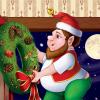 Beistle Winter Door Cover(Christmas Elves)