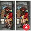 Beware of Pirates Door Cover(Pirate Captain Restroom)