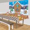 Gingerbread House Fabric Backdrop