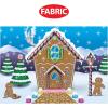 Gingerbread House Fabric Backdrop