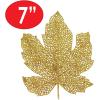 Glittered Fall Leaves Pack of 2