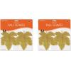 Glittered Fall Leaves Pack of 2