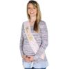 Mom To Be Satin Sash Party Accessory (1 count) (1/Pkg)(Pink/Gold)