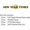 New Year Tymes Asst for 50 Party Accessory (1 count)